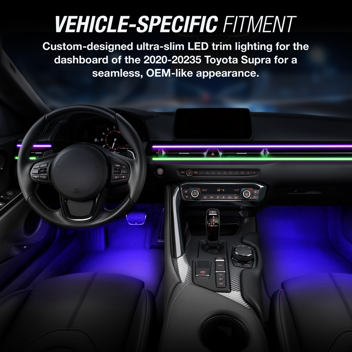 TYPE S Formula DRIFT Pro Series PSL Smart Ultra-Slim LED GS Trim + Footwell Lighting Kit