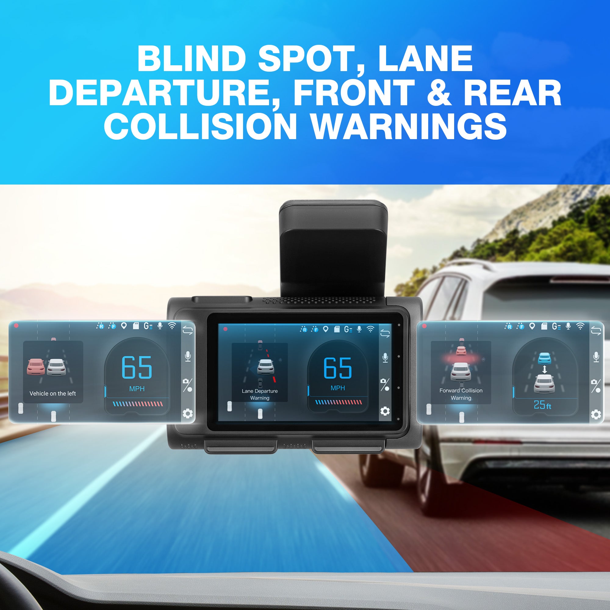 T200 PLUS Full-Coverage AI Dash Cam with AI-Powered Advanced Driver Assistance