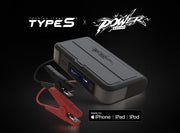 Mike Power 8000mAh Wireless Jump Starter with Built-in Lightning Cable