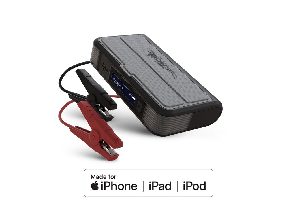 Mike Power 8000mAh Wireless Jump Starter with Built-in Lightning Cable