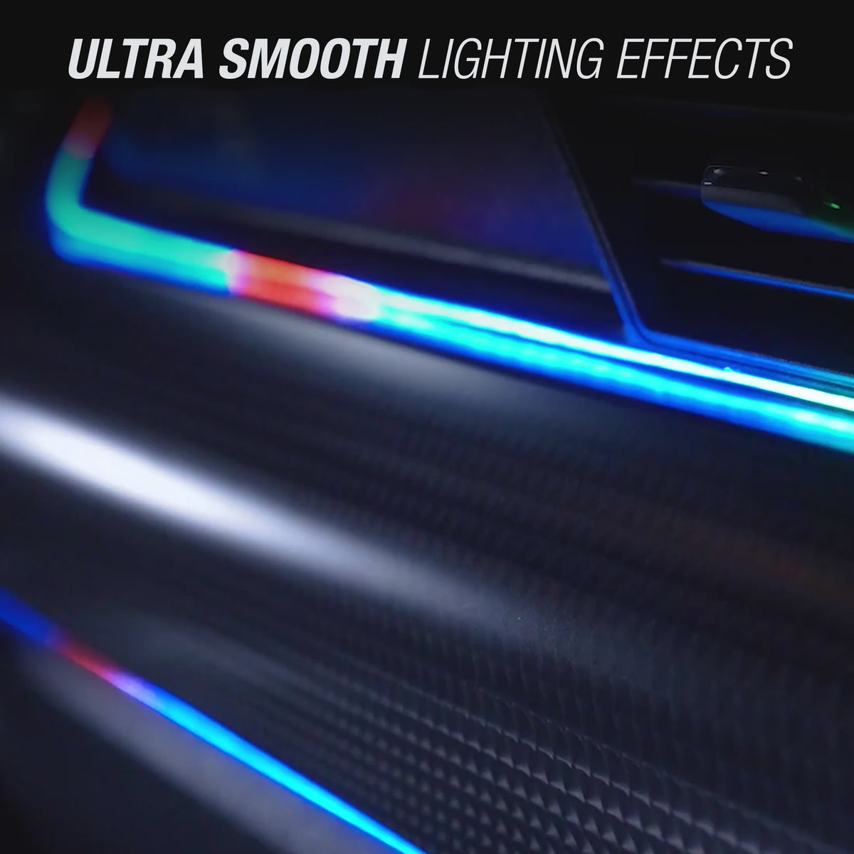 Load video: TYPE S Formula DRIFT Pro Series PSL Smart Ultra-Slim LED GS Trim + Footwell Lighting Kit