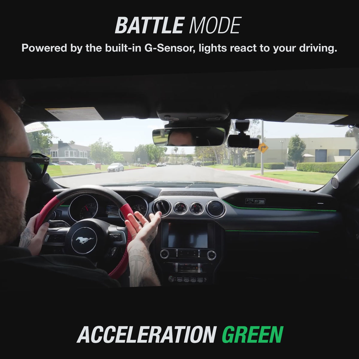 Load video: TYPE S Formula DRIFT Pro Series PSL Smart Ultra-Slim LED GS Trim + Footwell Lighting Kit