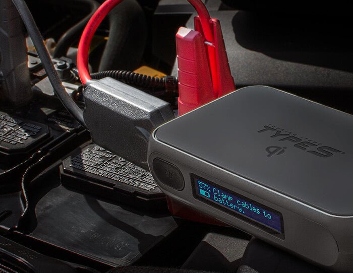 TYPE S 12V 6.0L Battery Jump Starter with Qi Wireless Charging, JumpGuide™ and 8,000 mAh Power Bank