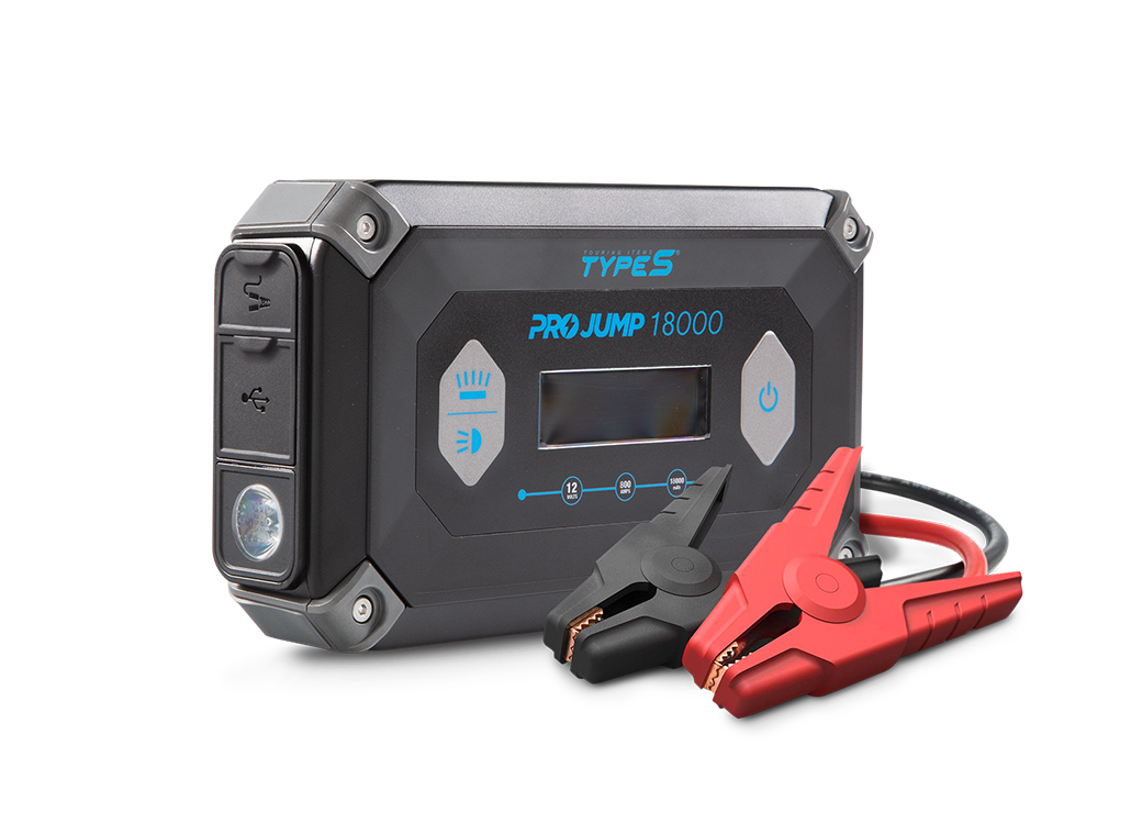 TYPE S 12V 9.0L ProJump™ Battery Jump Starter with JumpGuide™ and 18,000 mAh Power Bank