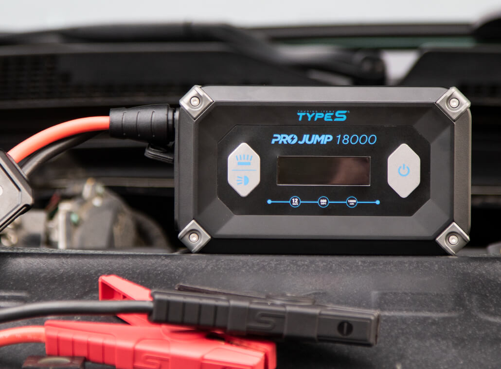 TYPE S 12V 9.0L ProJump™ Battery Jump Starter with JumpGuide™ and 18,000 mAh Power Bank