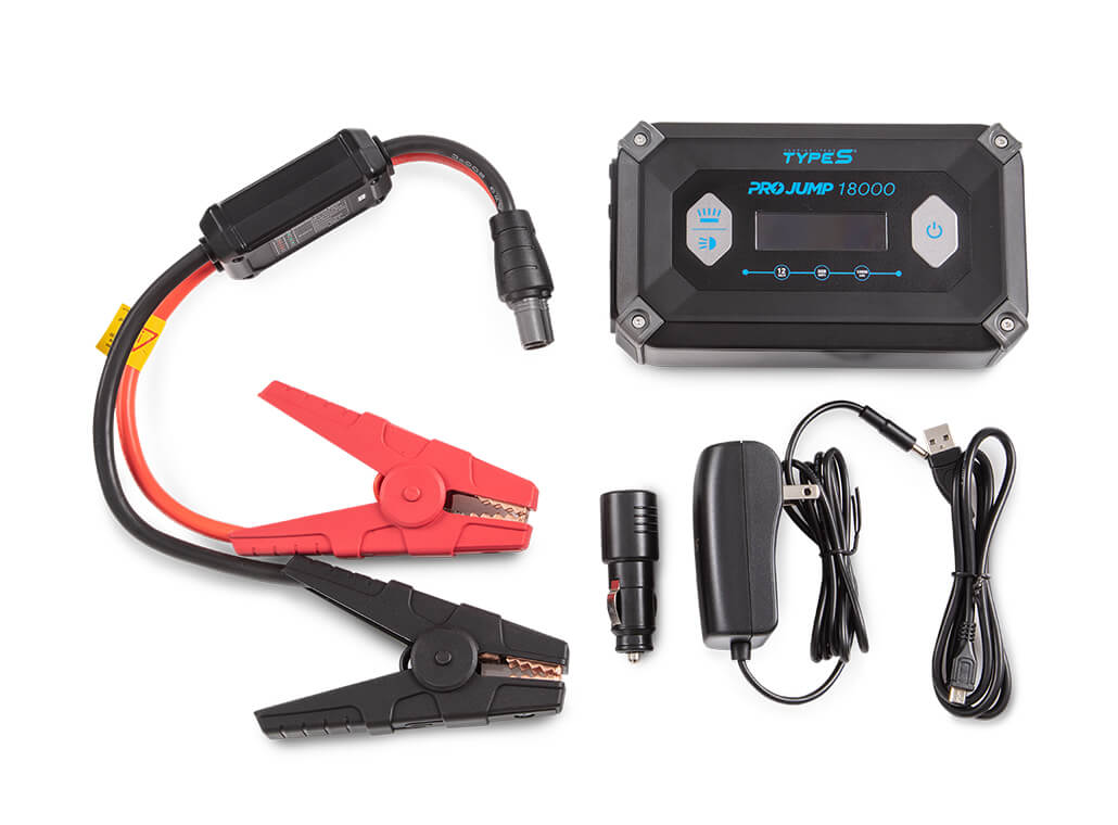 TYPE S 12V 9.0L ProJump™ Battery Jump Starter with JumpGuide™ and 18,000 mAh Power Bank