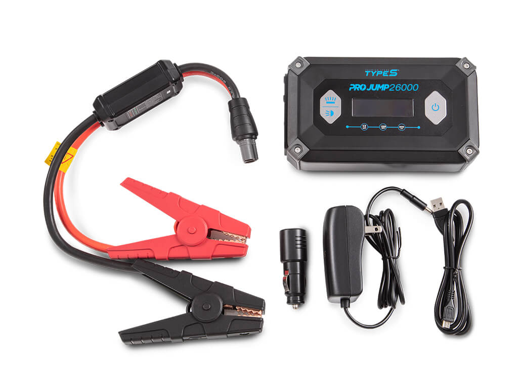 TYPE S 12V 9.0L ProJump™ Battery Jump Starter with JumpGuide™ and 26,000 mAh Power Bank