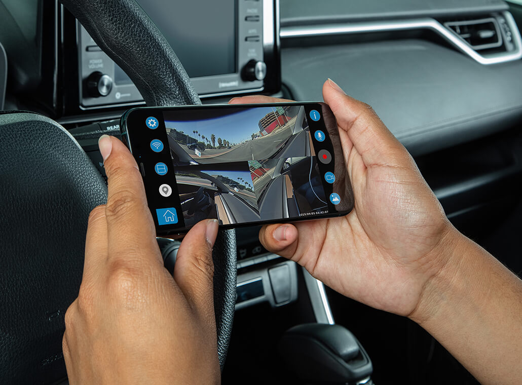 Type S P200 PRO Smart 360 Dashcam, 2K Resolution with VR Recording Mode, GPS and G-Sensor Built-in