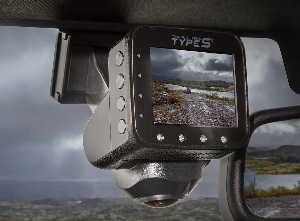 Type S P200 PRO Smart 360 Dashcam, 2K Resolution with VR Recording Mode, GPS and G-Sensor Built-in