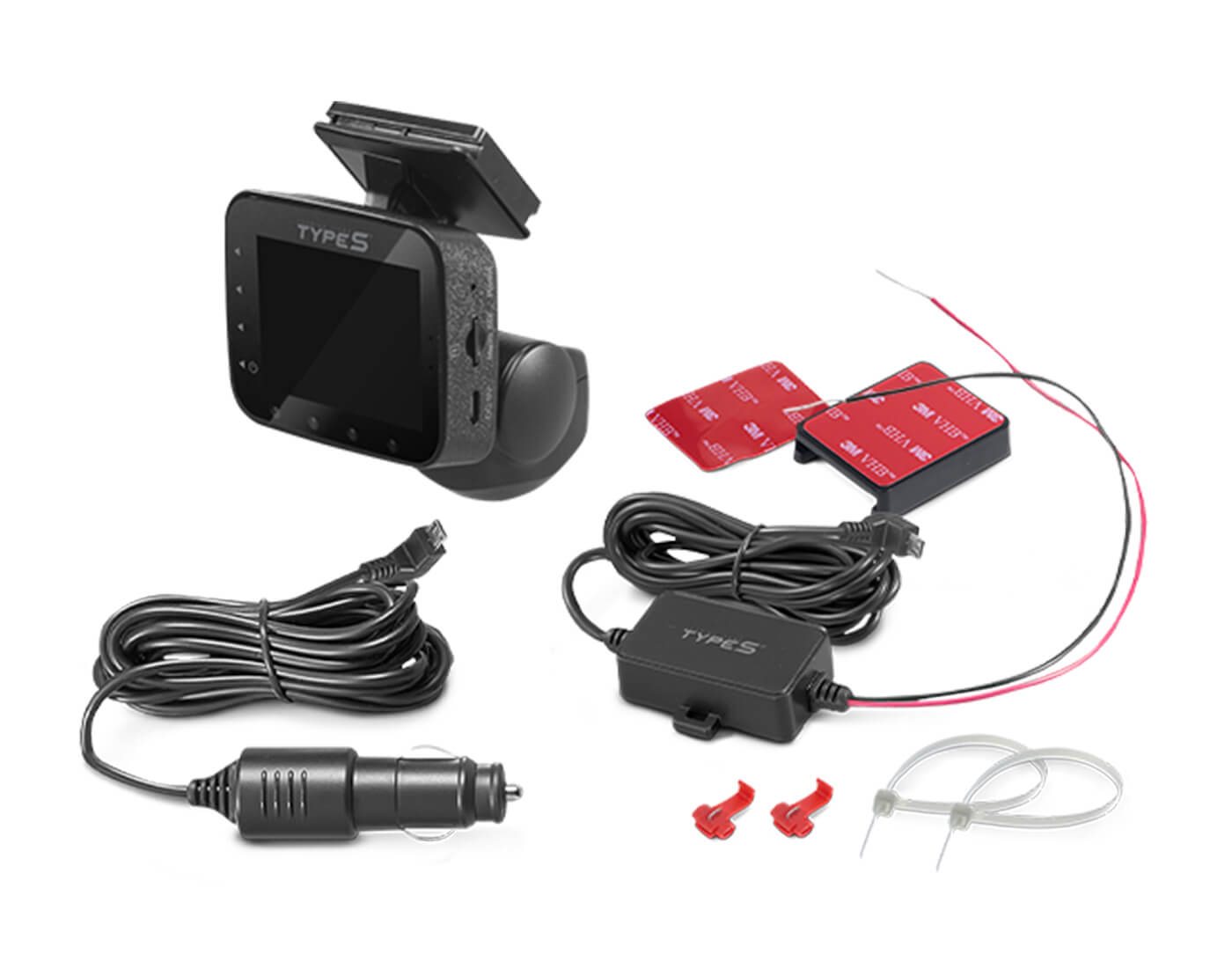 TYPE S P100 PLUS Smart 360° 1080P FHD Dashcam with Live Streaming