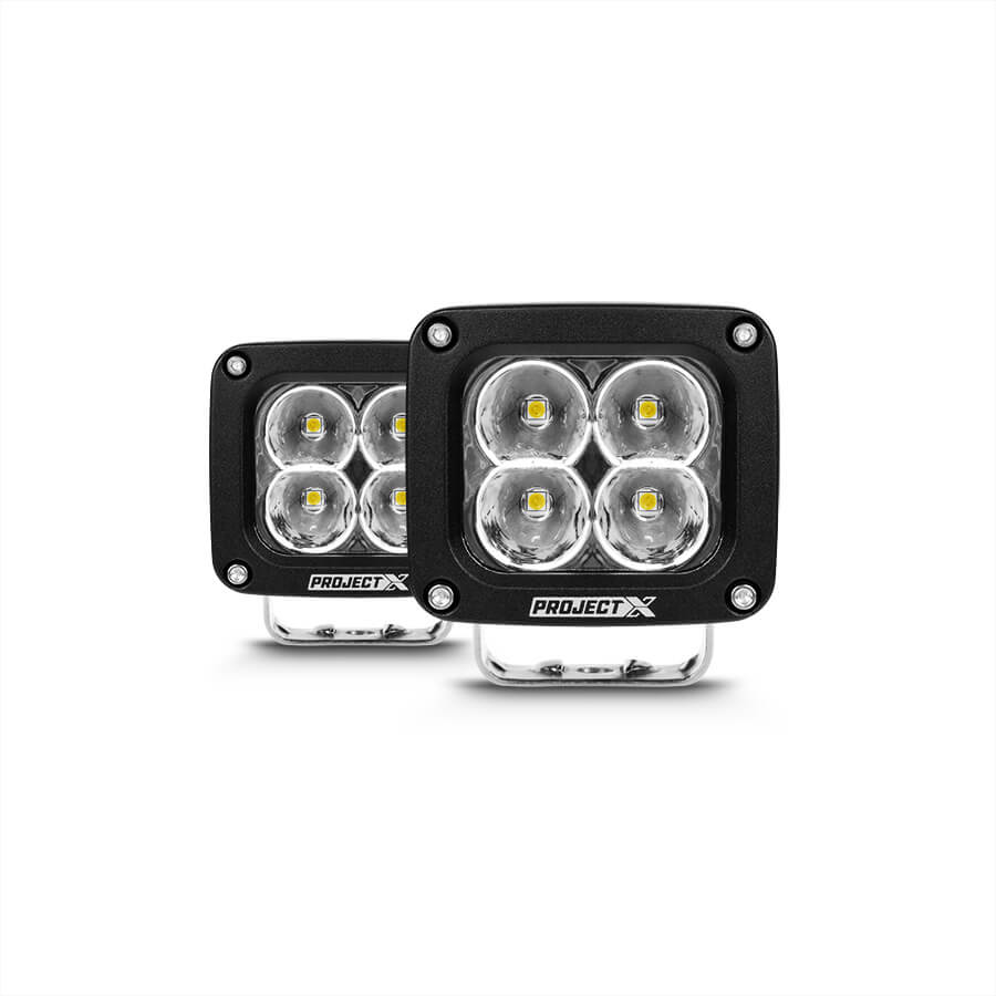 PROJECT X SERIES ONE PL.30W 3-INCH POD LIGHT - AMBER